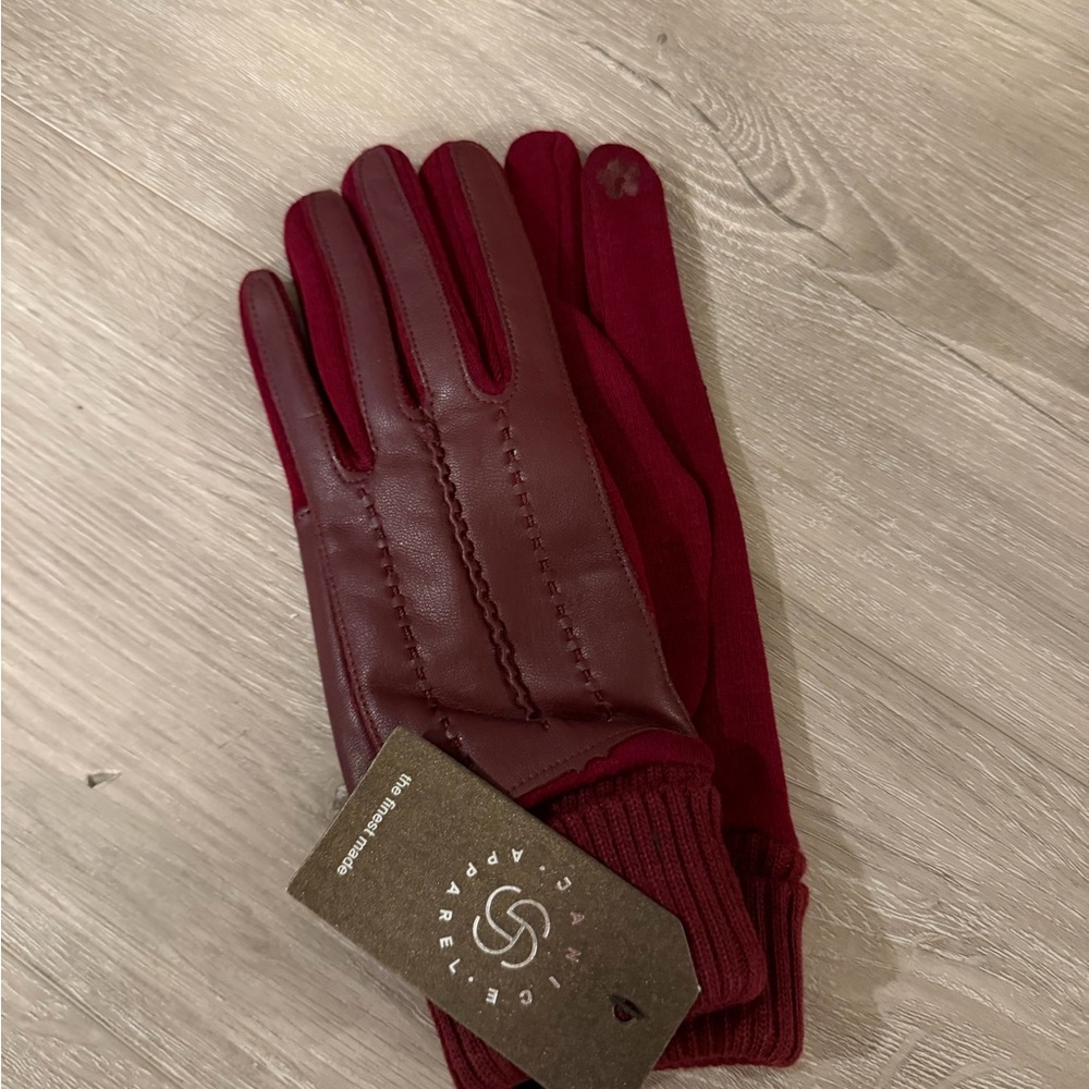 Red Leather Gloves